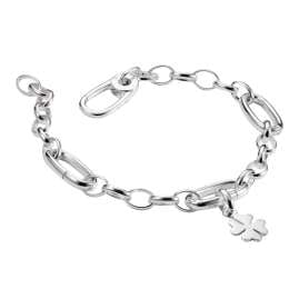 Thomas Sabo C1203-001-21 Damen Charm-Armband mit 3 Connect-Links 925 Silber