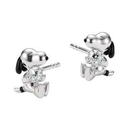 Thomas Sabo H2348-691-14 Damen-Ohrringe Ohrstecker Snoopy mit weißen Zirkonia