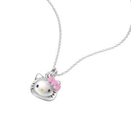 Thomas Sabo KE2392-M06-7-L45V Damen-Collier Hello Kitty Pinkfarbene Schleife