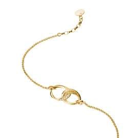 Thomas Sabo A2233-M01-14-L19V Damenarmband Together Goldfarben mit Zirkonia