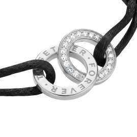 Thomas Sabo A2240-051-11-L24V Textil-Armband Together Silber Schwarz
