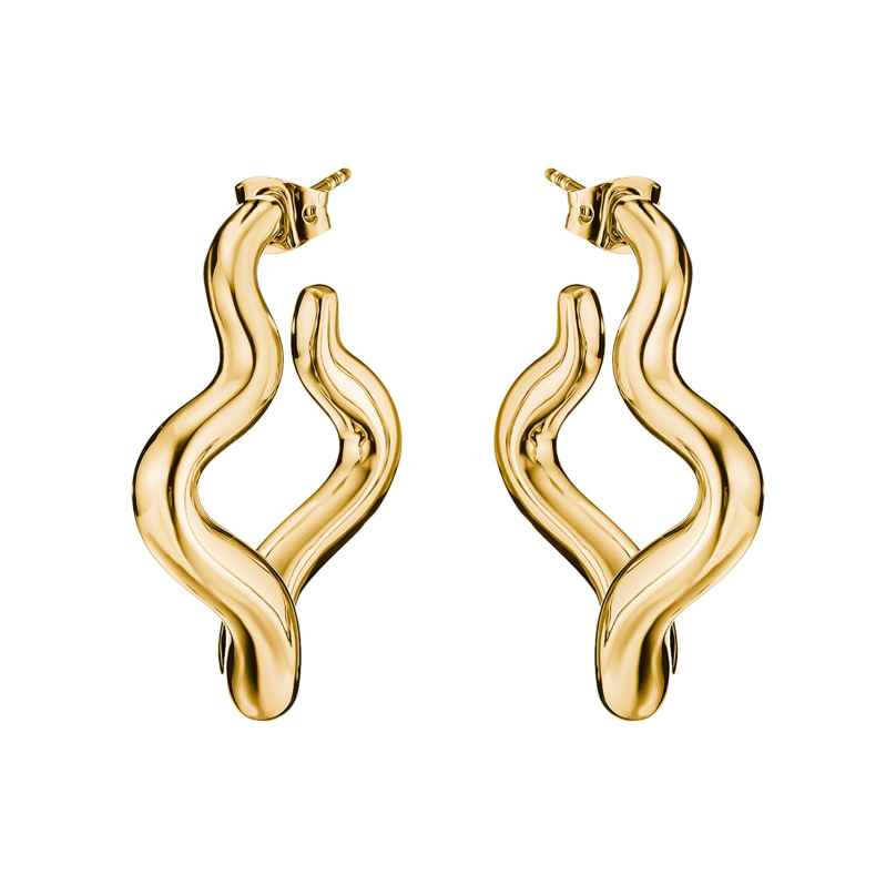 Thomas Sabo CR771-M01-39 Damen-Ohrringe Creolen in Wellenform Vergoldet 4051245638172