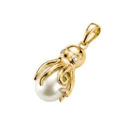 Thomas Sabo PE1010-MO1-14 Anhänger Oktopus Goldfarben mit Perle