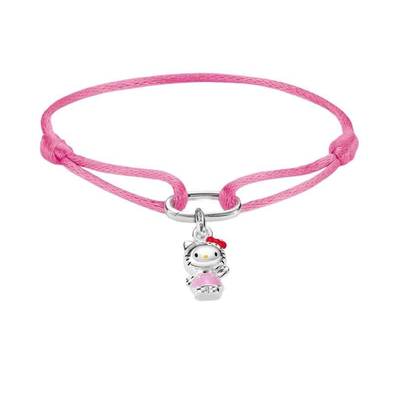 Thomas Sabo A2242-M07-9-L24V Hello Kitty Textilarmband pink mit Charm Connect 4051245641271