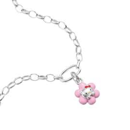 Thomas Sabo CC1358-M06-9 Hello Kitty Charm Pinke Blume Connect