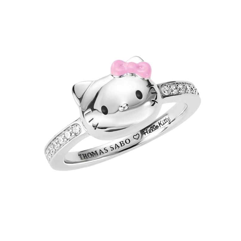 Thomas Sabo TR2549-M06-14 Damen-Ring Hello Kitty Pinke Schleife