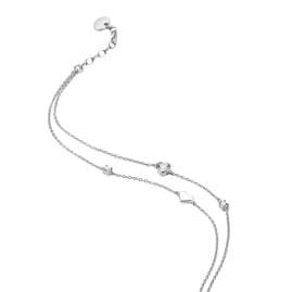 Thomas Sabo AK0040-M02-14-L27V Fußkettchen Herzen mit weißen Zirkonia