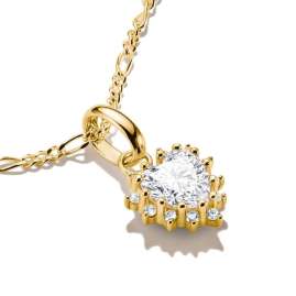 Thomas Sabo CC1279-M01-14 Charm Pendant True Romance Red Heart Gold Tone