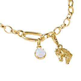 Thomas Sabo CC1334-M01-14 Charm-Anhänger Opaloptik Goldfarben