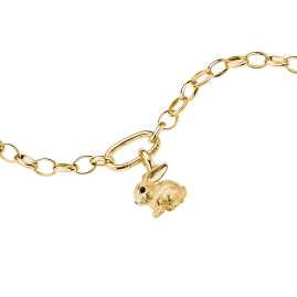 Thomas Sabo CC1350-M05-39 Charm-Anhänger Hase Goldfarben