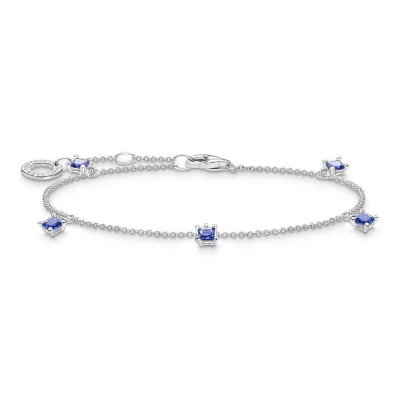 Thomas Sabo A2058-699-32-L19v Damen-Armband mit blauen Steinen 4051245521696