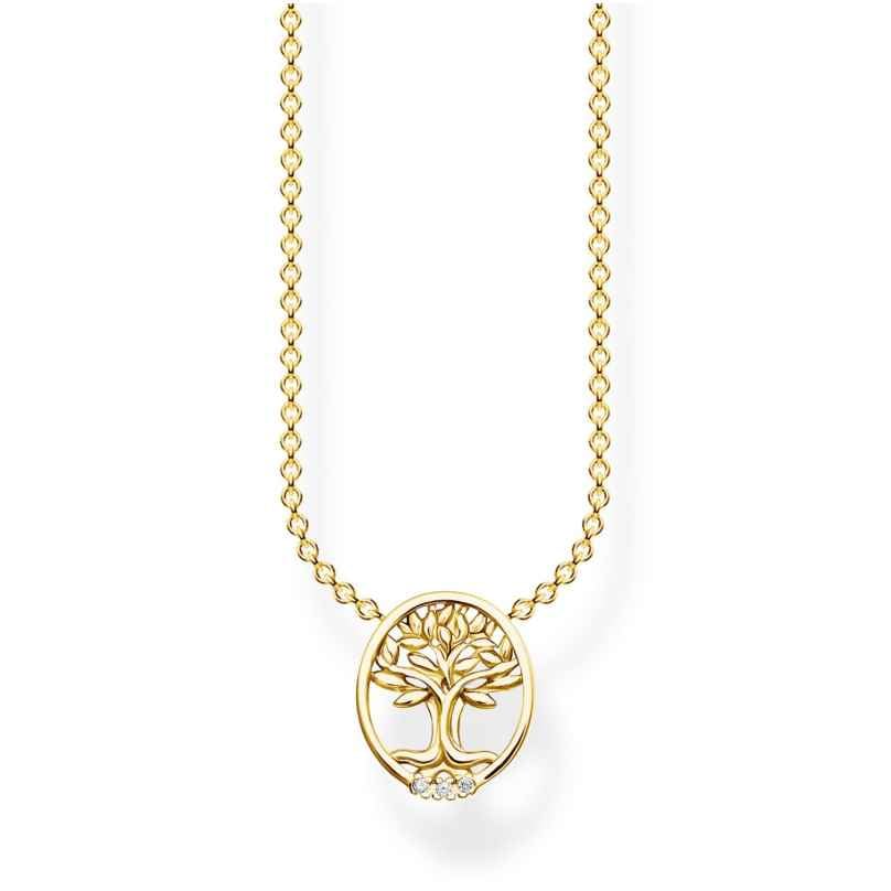 Thomas Sabo KE2126-414-14-L45v Ladies' Necklace Tree of Love Gold Plated 4051245508338