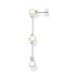 Thomas Sabo H2221-167-14 Single Silver Drop Earring with Pearl