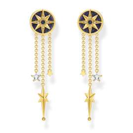 Thomas Sabo H2224-963-7 Women's Dangle Earrings Royalty Star with Stones Gold Tone