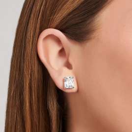Thomas Sabo H2201-051-14 Ladies' Stud Earrings White Stone Silver