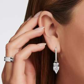 Thomas Sabo CR672-051-14 Women's Earrings White Stone Silver