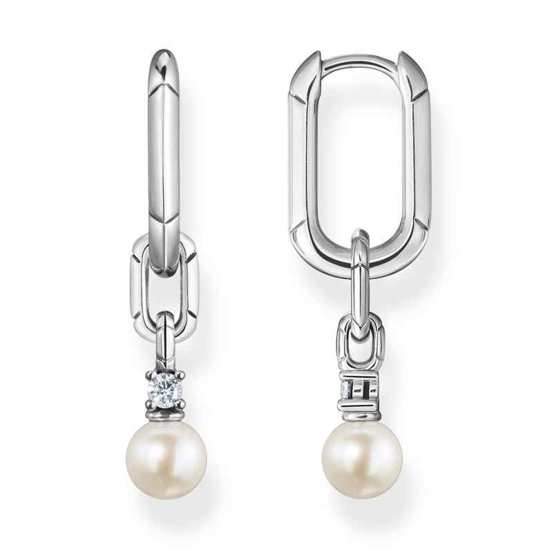 Thomas Sabo CR669-167-14 Women's Hoop Earrings Links and Pearls 4051245504262