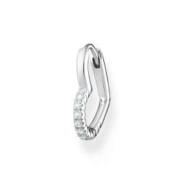 Thomas Sabo CR693-051-14 Single Silber-Ohrring Herz mit weißen Steinen