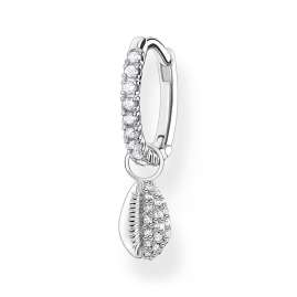 Thomas Sabo CR697-051-14 Single Hoop Earring with Shell and White Stones