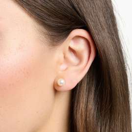 Thomas Sabo H1430-428-14 Ladies' Stud Earrings Rose Gold Tone Pearl