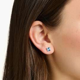 Thomas Sabo H2174-009-1 Ladies' Stud Earrings Silver Light Blue Stone