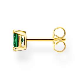 Thomas Sabo H2233-472-6 Single Stud Earring Gold Tone Green Stone