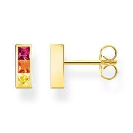 Thomas Sabo H2250-996-7 Women's Stud Earrings Colourful Stones Gold Tone
