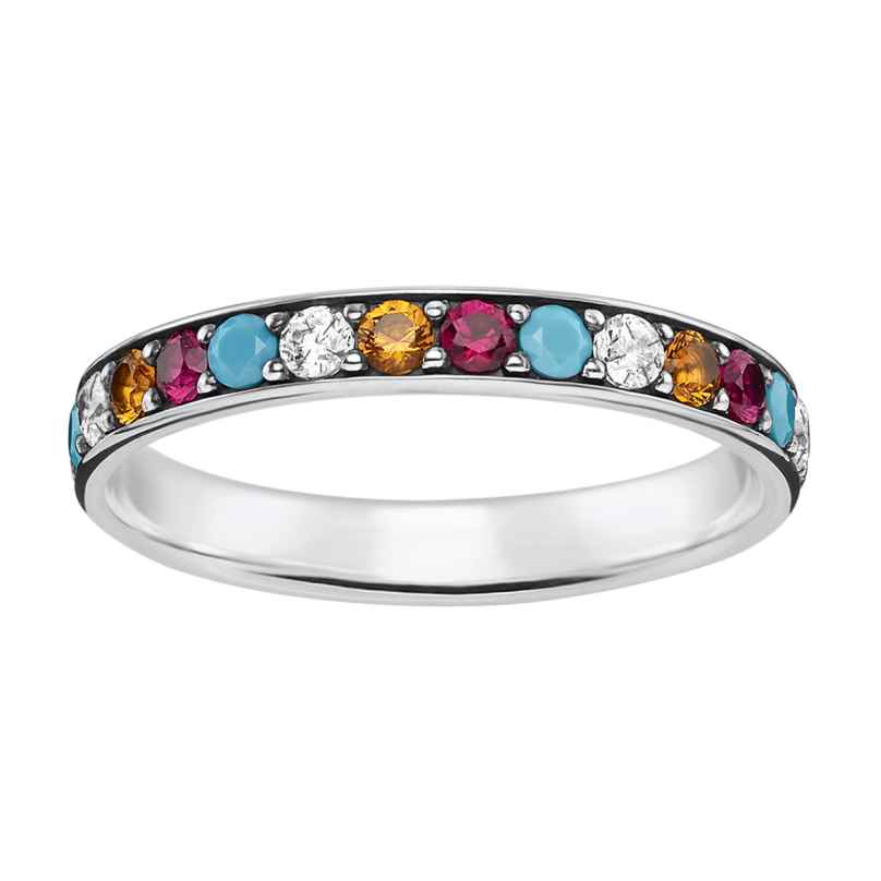 Thomas Sabo TR2178-342-7 Ladies Ring Colourful Stones