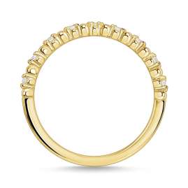 Thomas Sabo TR2318-414-14 Damen-Ring vergoldet Kugeln mit weißen Steinen