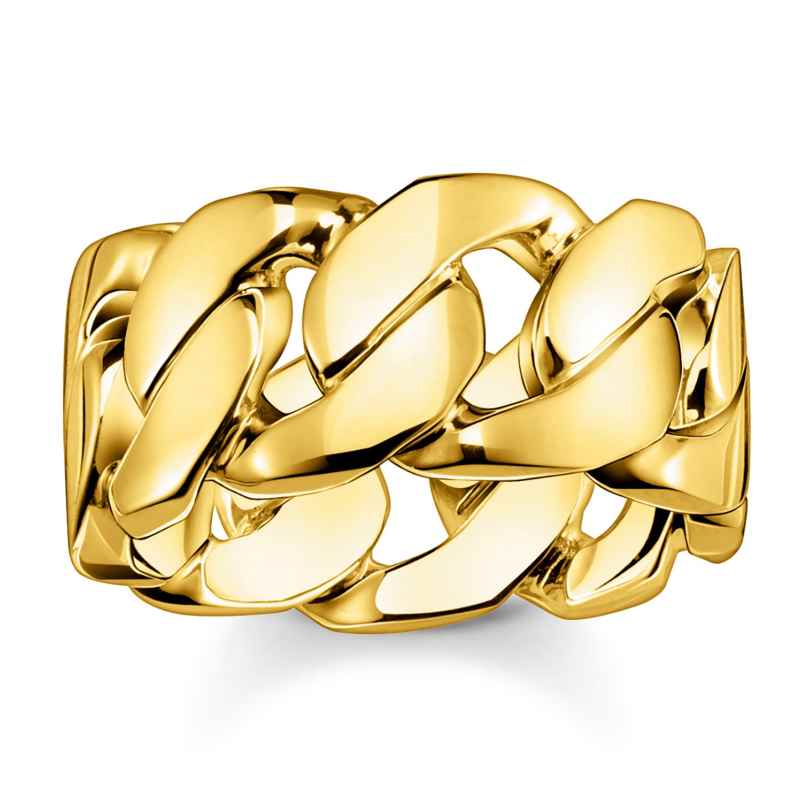 Thomas Sabo TR2328-413-39 Gold Tone Ring Curb Chain Links