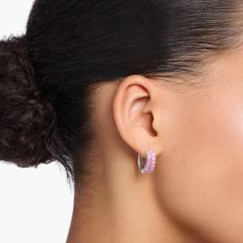 Thomas Sabo CR667-051-9 Women's Hoop Earrings Pink