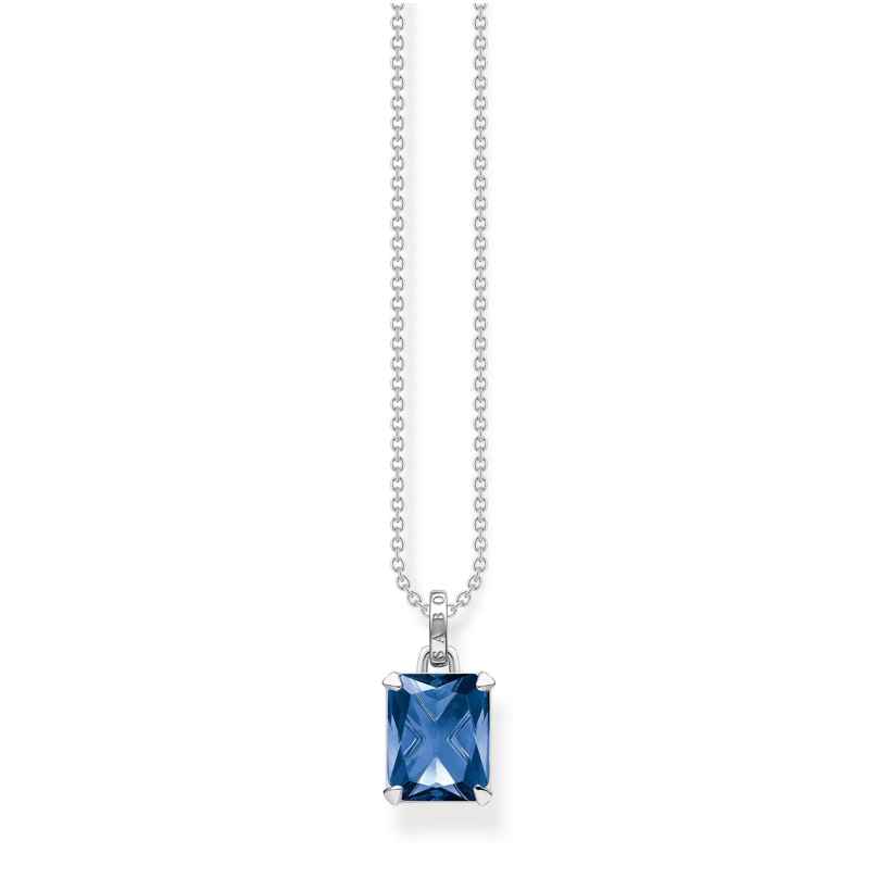 Thomas Sabo KE1964-699-1-L45v Ladies' Silver Necklace Blue Stone 4051245548525