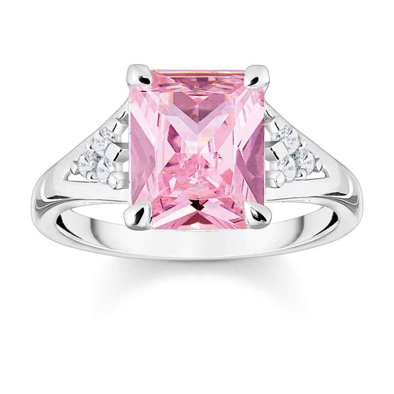 Thomas Sabo TR2362-051-9 Women's Ring Pink Stone