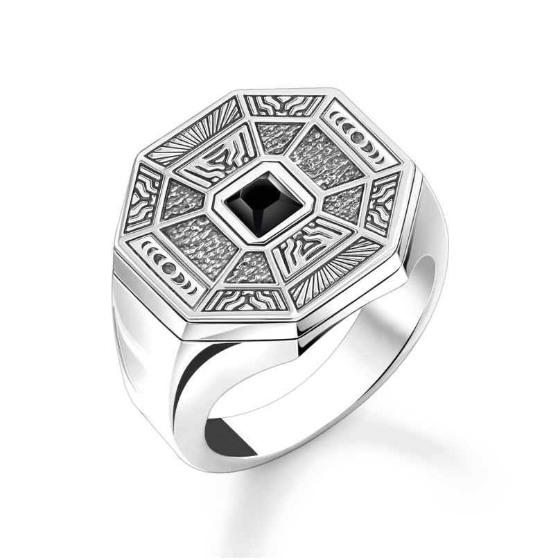 Thomas Sabo TR2431-507-11 Men's Ring Talisman with Onyx