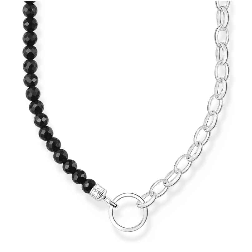 Thomas Sabo KE2188-130-11-L45v Women's Necklace for Charms Silver and Onyx 4051245550740