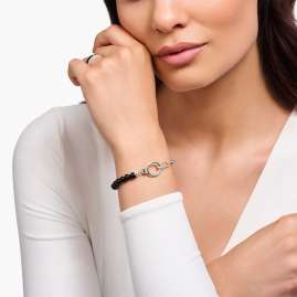 Thomas Sabo A2134-027-11-L19v Silber-Armband für Damen mit Onyx