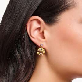 Thomas Sabo H2272-414-7 Ohrringe für Damen Symbole Vergoldet