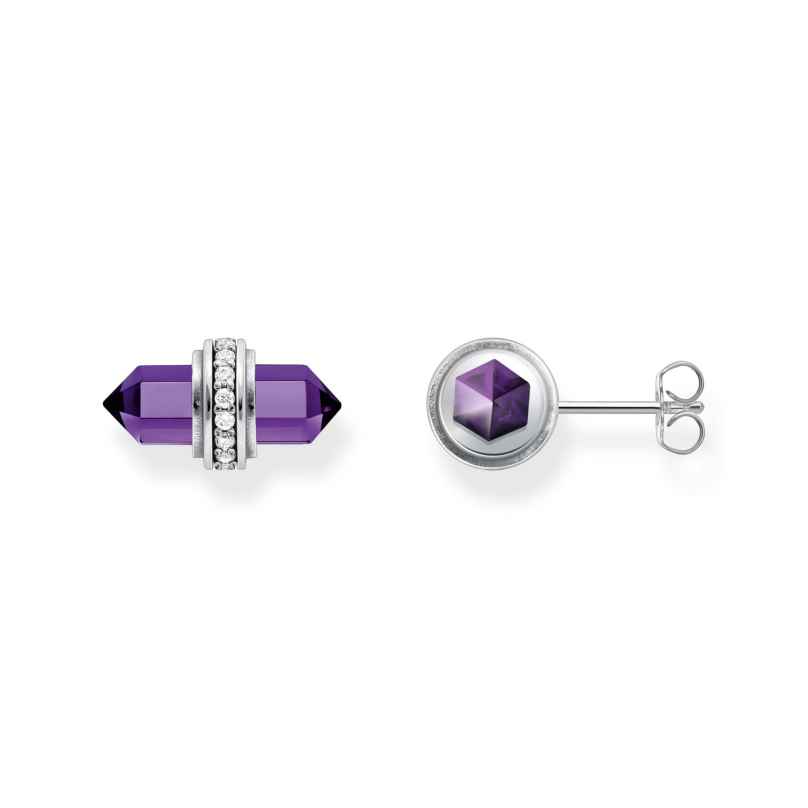 Thomas Sabo H2281-643-13 Women's Stud Earrings Purple Silver 4051245571950