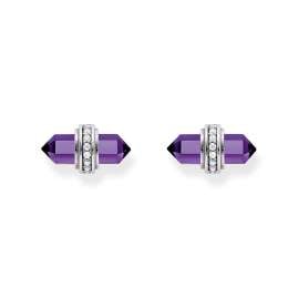 Thomas Sabo H2281-643-13 Women's Stud Earrings Purple Silver