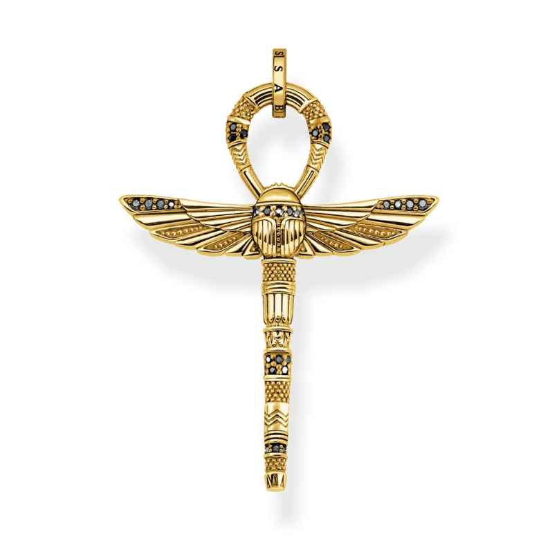 Thomas Sabo PE778-414-39 Chain Pendant Ankh with Scarab Gold Plated 4051245573688