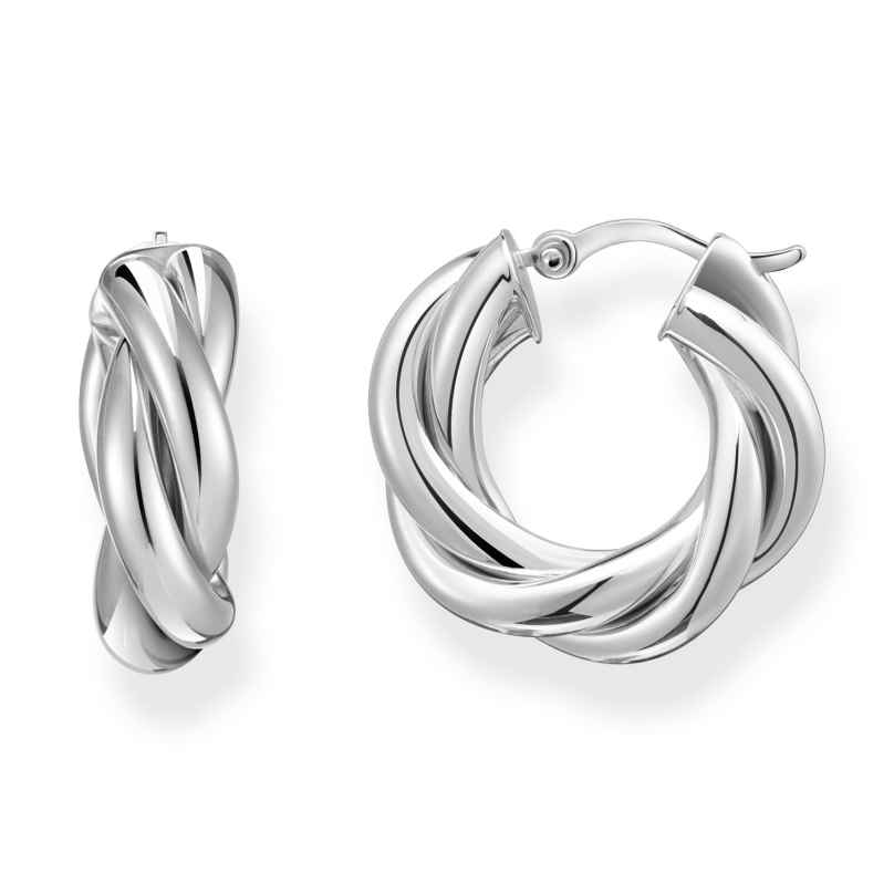 Thomas Sabo CR742-001-21 Damen-Creolen Gedreht Silber 4051245592375
