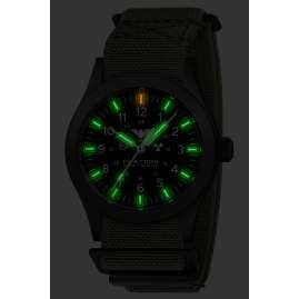 KHS PLABSSF.DFSGO Herrenuhr Platoon Solar Flex-Textilband Grau