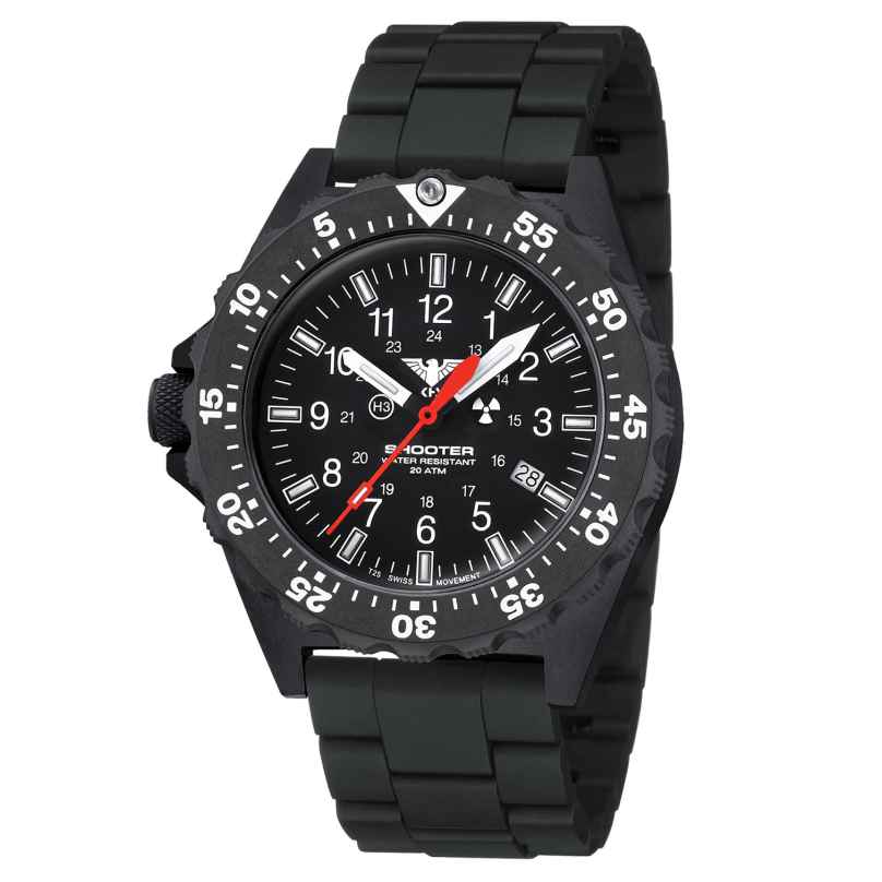 KHS SH2F.NCB Men's Watch Quartz Shooter MKII Black 4260446989857