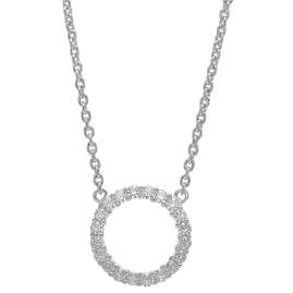 Sif Jakobs Jewellery SJ-C338(1)-CZ Silber-Halskette Biella Grande