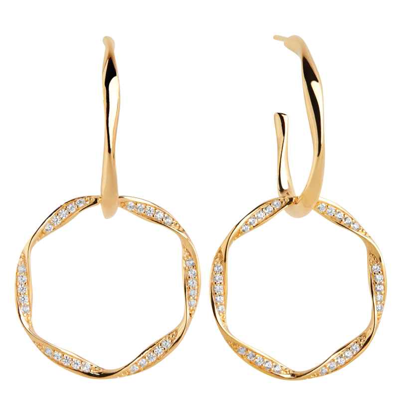 Sif Jakobs Jewellery SJ-E1080-CZ-YG Ladies' Drop Earrings Cetara Due 5710698068040
