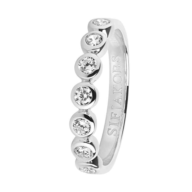 Sif Jakobs Jewellery SJ-R11186-CZ Silver Ladies' Ring Sardinien Sette