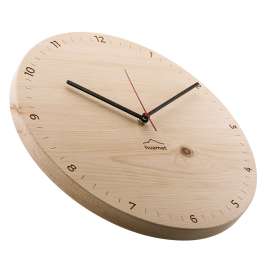 Huamet CH40-A-1806 Wooden Wall Clock Bergtouhr Arolla Round