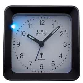 Filius 0522-17 Radio-Controlled Alarm Clock with Blue Light 10 x 10 cm