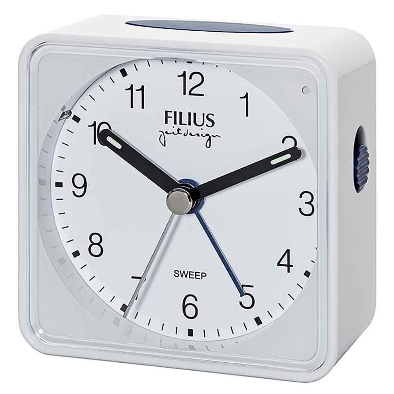 Filius 0526-0 Quarzwecker mit Leisegang 7,5 x 7,5 cm 4045346095934