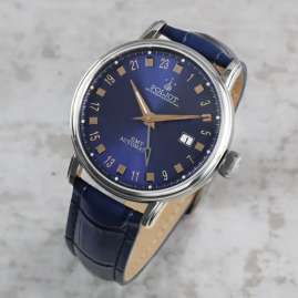 Poljot International 34NH.4200114 Men´s Wristwatch Automatic Jaros GMT Blue